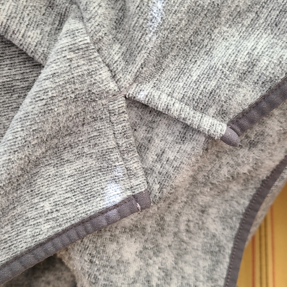 TEK Gear Essential Fleece Relaxed Turtleneck Heathered Gray Stripe XXL - Picture 14 of 15